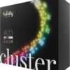 Twinkly Cluster - 400 RGB+W LED Lights String, Black wire, Plug Type