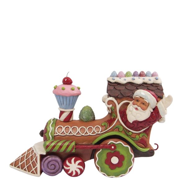 Train du Père Noël en pain d'épices