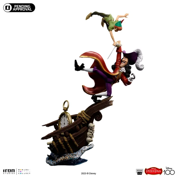 DISNEY - Peter Pan VS Crochet - Statuette Art Scale 1/10 40cm