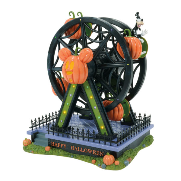 Grande roue illuminée de Pumpkintown - Disney Village par D56