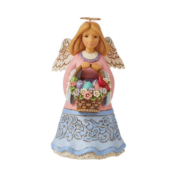 Figurine d'ange avec panier