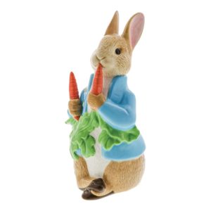 Figurine en porcelaine Pierre Lapin aux radis - Édition limitée