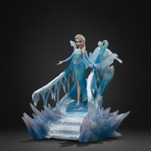 Statue Elsa Deluxe - La Reine des Neiges - Échelle 1/10 - Iron Studios