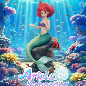 LA PETIT SIRENE - Ariel & Sebastien - Statuette Master Craft 42.8cm